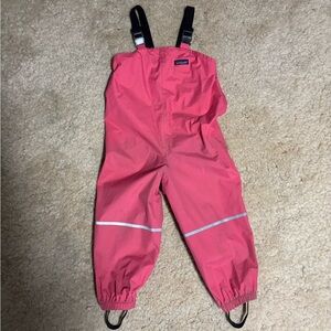 Girls Patagonia rain bibs